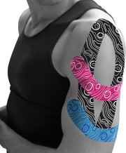 (2in X 103 Feet) OK TAPE PRO Bulk Kinesiology Tape, Original Elastic Latex Free Kinesiology Therapeutic Tape, Free Cut Printed