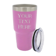 My Personal Memories Customized Personalized Stainless Steel Travel Tumbler with Lid - Engraved Double-Wall Vacuum Insulated for Him, Her Your Custom Text (20 oz, Black)