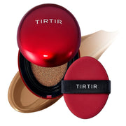 TIRTIR Mask Fit Red Cushion Foundation | Full coverage, Weightless, Skin fit, Satin Glow Finish, Korean Makeup, beauty, Tattoo cover up, Buildable (#29N Natural Beige, 0.63 Fl Oz)