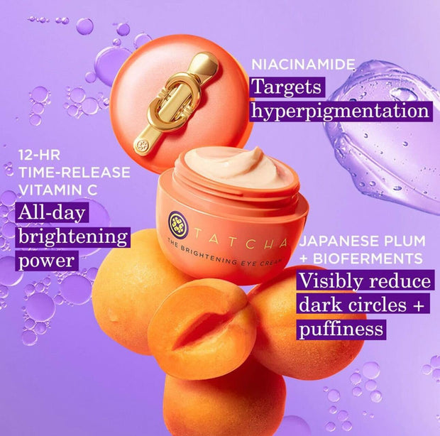 TATCHA The Brightening Eye Cream | Brightening & Dark Circle Reduction with Vitamin C for Bight, Firm Undereyes, 15 ml / 0.5 fl. oz.