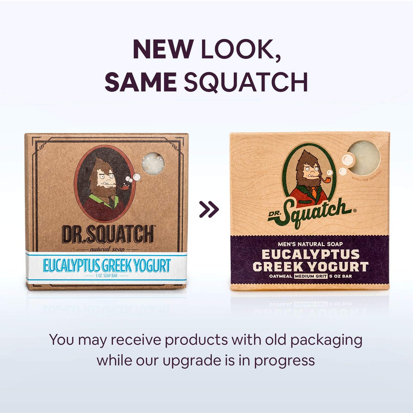Dr. Squatch All Natural Bar Soap for Men with Medium Grit, Eucalyptus