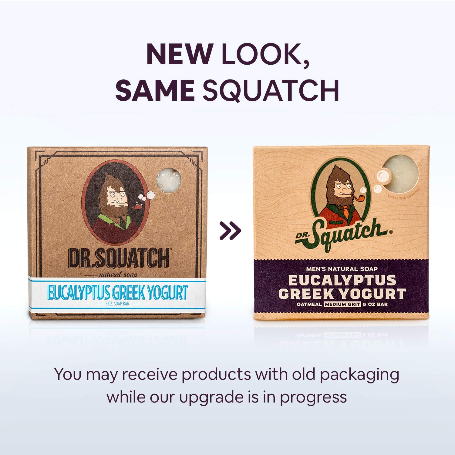 Dr. Squatch All Natural Bar Soap for Men with Medium Grit, Eucalyptus