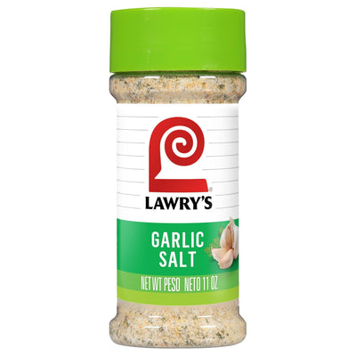 Lawry’s Garlic Salt, Coarse Ground with Parsley, No MSG Added, Kosher Certified, Flavorful Salt for Chicken, Pork & Steak, 11 oz