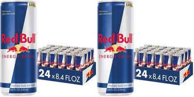 Red Bull Energy Drink, 8.4 Fl Oz, 24 Cans (Pack of 2)