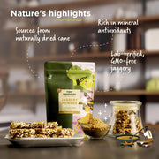 Jaggery Powder made from Juiciest Sugarcane | No Sulphur, No Chemicals | Best Alternative of Sugar | Natural Sweetener | 16 Oz from Two Brothers Organic Farms