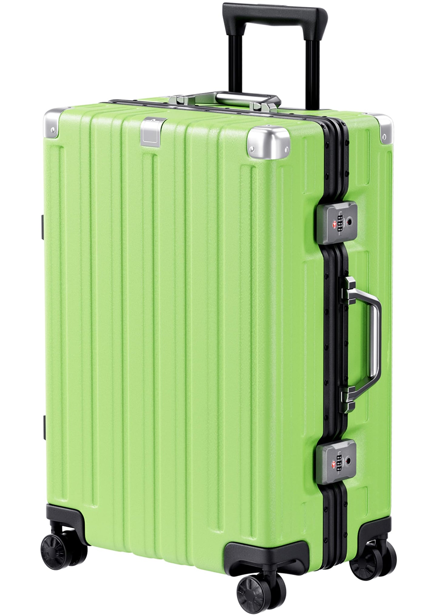 Krute Luggage 28 Inch Checked Suitcase with Spinner Wheels Zipperless Aluminum Frame Luggages TSA Lock No Zipper Hardshell Lightweight PC+ABS Large Suitcases