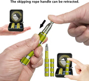 Speed Jump Rope - Tangle-Free Foldable Grip Skipping Rope for Fitness, Boxing & Cardio - Durable PVC Cable for Men Women