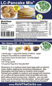 Low Carb Foods Pancake Mix | Great Taste | High Protein | 100% All-natural Ingredients | No Sugar Diabetic Friendly | Maltitol & Artificial Sweetener Free | 9.3 Oz Package