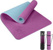 Yoga Mat Non Slip, Eco Friendly Fitness Exercise Mat with Carrying Strap,Pro Yoga Mats for Women,Workout Mats for Home, Pilates and Floor Exercises