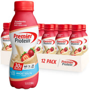 Premier Protein Shake, Vanilla, 30g Protein, 1g Sugar, 24 Vitamins & Minerals, Nutrients to Support Immune Health 11.5 fl oz, 12 Pack