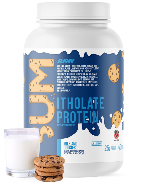 RAW Whey Isolate Protein Powder, Vanilla Oatmeal Cookie (CBUM Itholate Protein) - 100% Grass-Fed Sports Nutrition for Muscle Growth & Recovery - Low-Fat, Low Carb, Naturally Flavored - 25 Servings