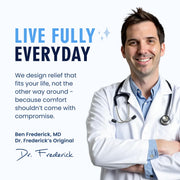 Dr. Frederick's Original Moisturizing Heel Socks for Cracked Heel Treatment - 2 Pairs - Stop Cracked Heels in Their Tracks