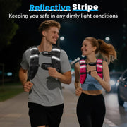 Weighted Vest for Woman Men, 6lb/8lb/12lb/16lb/20lb/30lb Weight Vest with Reflective Stripe, Weight Vests Adjustable for Walking, Weight Loss, Training, Running