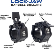Lock-Jaw PRO 2 Barbell Collar - Quick Release Barbell Clamp
