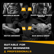 Olympic EZ Curl Barbell Bar 47",Mute Bearings - 2" Curl Bar for Weight Lifting, Hip Thrusts,Biceps,Squat-Home Gym Weight Bar-Chrome Curling Strength Training, 2Pcs Collars(800lbs Weight Capacity)