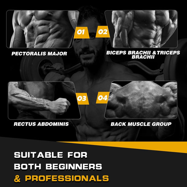 Olympic EZ Curl Barbell Bar 47",Mute Bearings - 2" Curl Bar for Weight Lifting, Hip Thrusts,Biceps,Squat-Home Gym Weight Bar-Chrome Curling Strength Training, 2Pcs Collars(800lbs Weight Capacity)