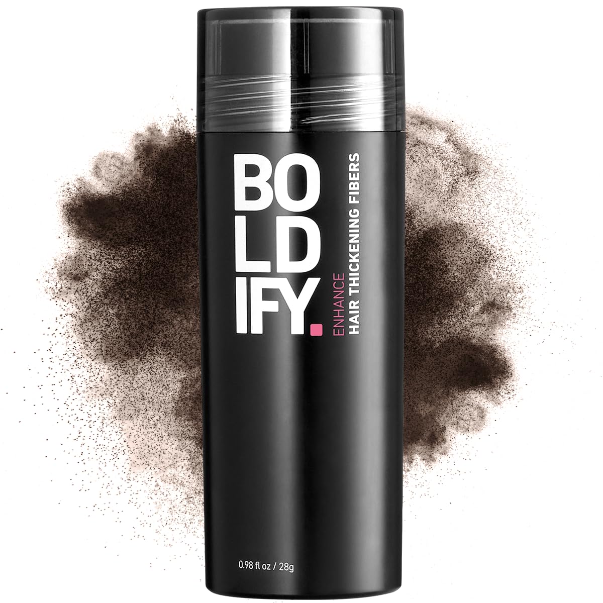 BOLDIFY Hair Fibers (12g) - Fill In Thinning and Fine Hair for an Instantly Fuller, Thicker Look - 14 Shades for Women & Men - Dark Brown
