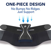 Ultra Thin Back Brace for Lower Back Pain Women, Enhanced Lumbar Support System, Seamless Yoga Fabric, Slim-Fit & Invisible, Wear under Clothes, Sciatica, Posture, Lifting, Rose, Size L