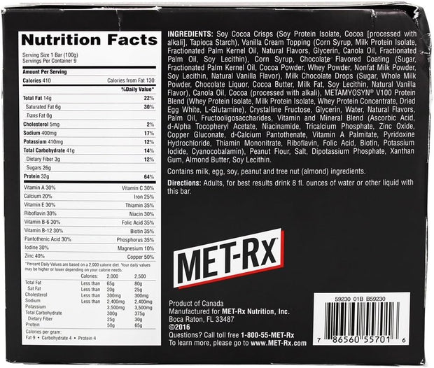 Met Rx Col Cooke Crnch Ca Size 9ct Met Rx Colossal Cookie Crunch 3.52z