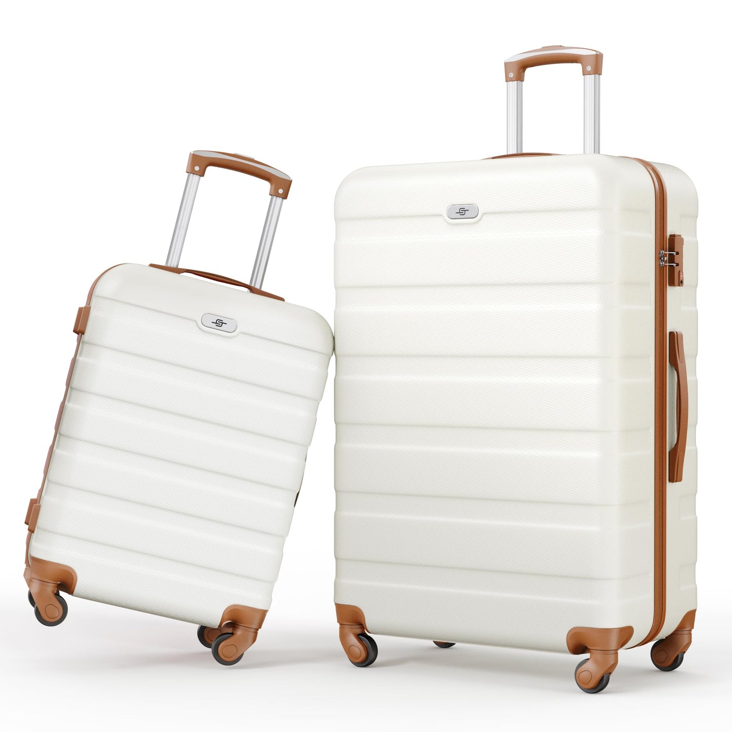 Suitour Luggage 3 Piece Sets Hard Shell Luggage Set with Spinner Wheels, TSA Lock, 20 24 28 inch Travel Suitcase Sets, Bright Blue