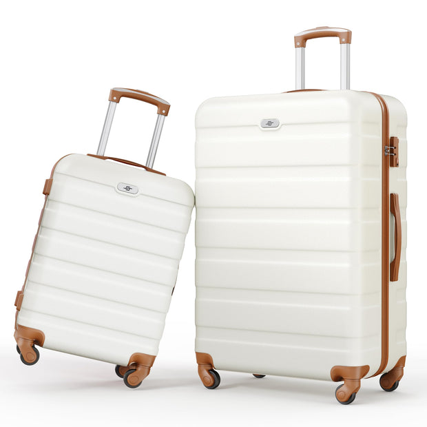 Suitour Luggage 4 Piece Sets,Hardshell Lightweight Suitcase with Spinner Wheels TSA Lock (16"/20"/24"/28")