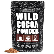 Wild Foods Organic Cocoa Powder | Single Origin Unsweetened Keto Chocolate Powder for Cooking & Baking | 100% Natural Cacao Beans | Sugar Free Non Dutch Raw Superfood | 12 oz