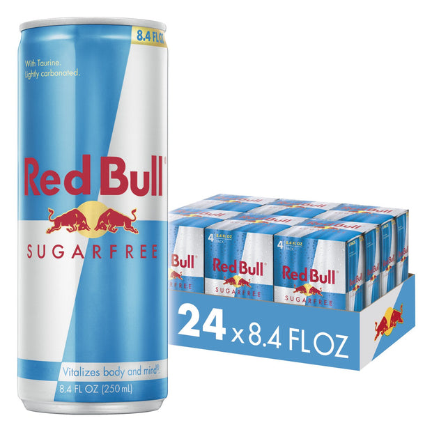 Red Bull Energy Drink (8.4 Fl Oz, 24 Cans) and Red Bull Sugar Free Energy Drink (8.4 Fl Oz, 24 Cans)