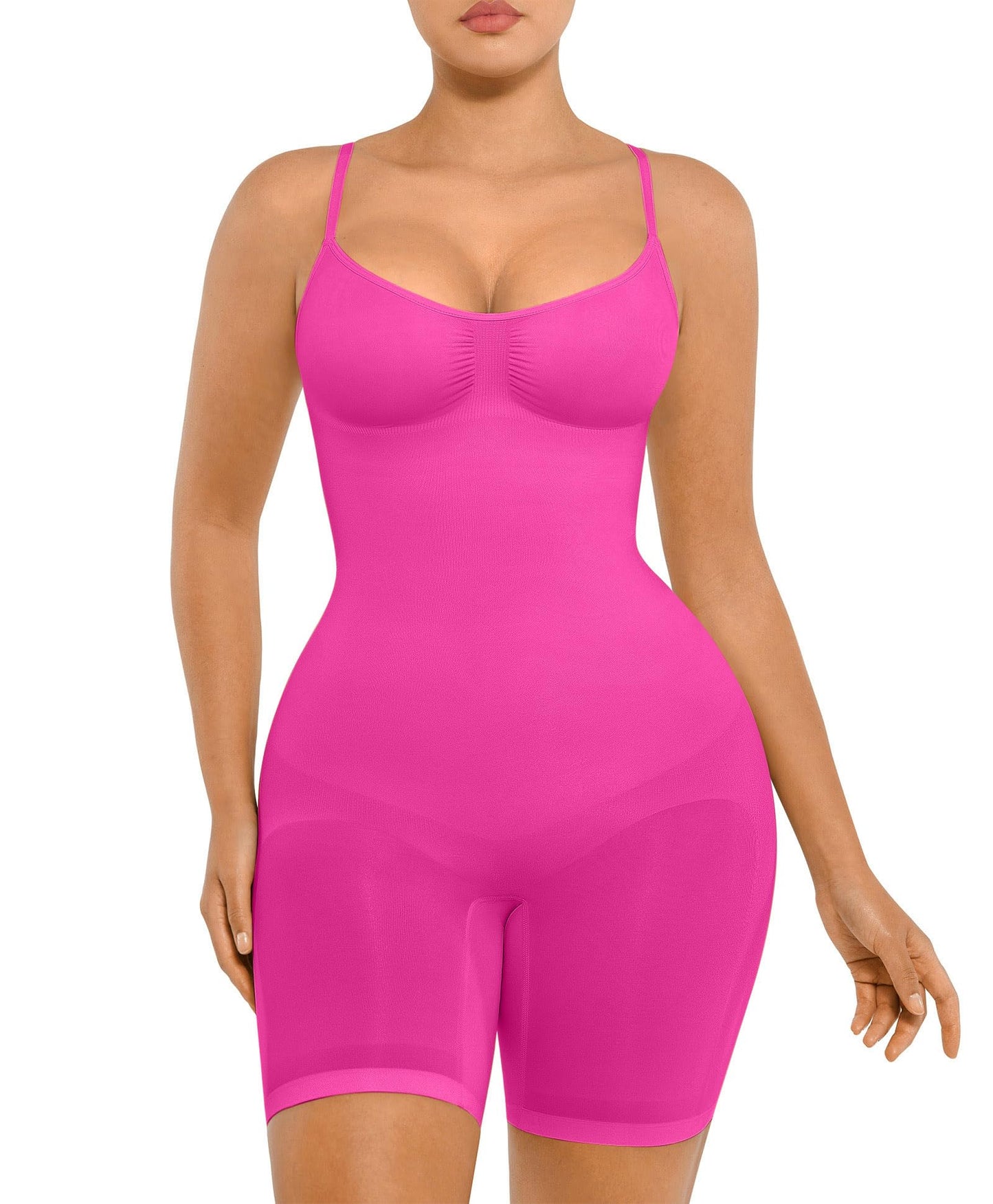 FeelinGirl Shapewear Bodysuit Tummy Control Seamless Sculpting Hip Enhancer Body Shaper for Women