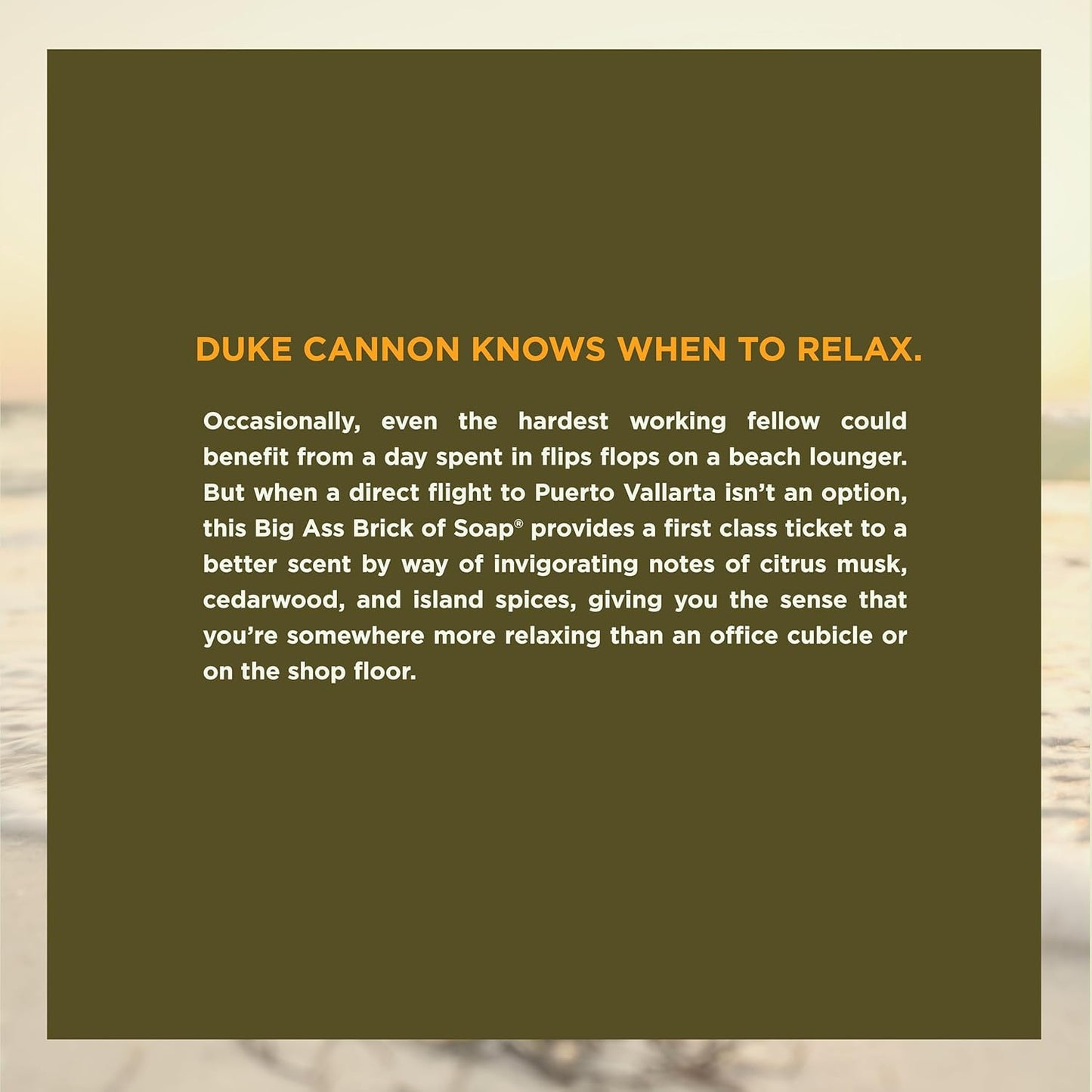 Duke Cannon Supply Co. Big Brick of Soap Bar for Men Bay Rum (Citrus Musk, Cedarwood, Island Spice Scent) Multi-Pack - Superior Grade, Extra Large, All Skin Types, Paraben-free, 10 oz (3 Pack)