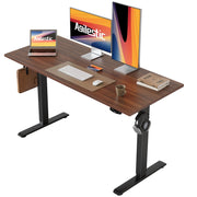 Agilestic Electric Standing Desk, 48 x 24 Inches Height Adjustable Desk, Sit Stand up for Work Office Home, Ergonomic Rising Computer Table with Memory Preset, Rustic Brown