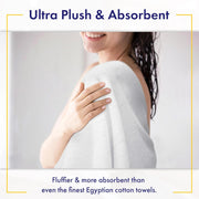 Ultra Soft & Plush Viscose from Bamboo Bath Sheets - 700 GSM Pack of 2 - Extra Large 70x35 in - Super Absorbent & Quick Drying (Pewter Grey)