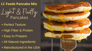 Low Carb Foods Pancake Mix | Great Taste | High Protein | 100% All-natural Ingredients | No Sugar Diabetic Friendly | Maltitol & Artificial Sweetener Free | 9.3 Oz Package