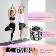 Wrist Ankle Weights for Women Set of 2, Adjustable Silicone Weighted Bangles, Wearable Ultra-durable Strips Weight Bracelet 2 lbs/4 lbs for Yoga, Pilates, Barre, Walking, Arm & Leg Workout