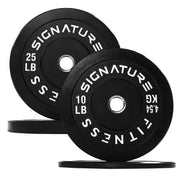 Olympic Bumper Plates Set, 2" Weight Plates for Strength Training & Weightlifting