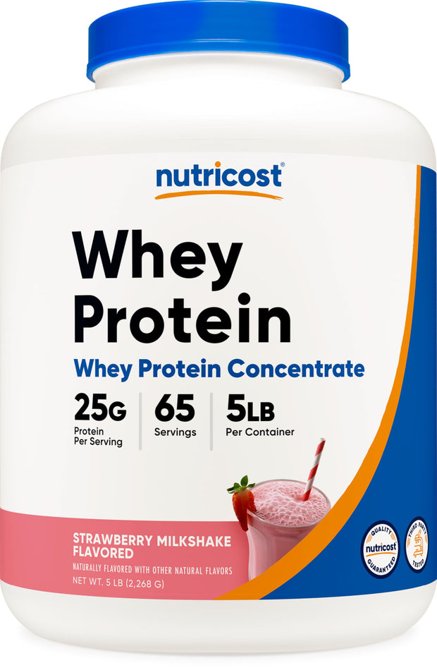 Nutricost Whey Protein Concentrate (Unflavored) 2LBS - Gluten Free & Non-GMO