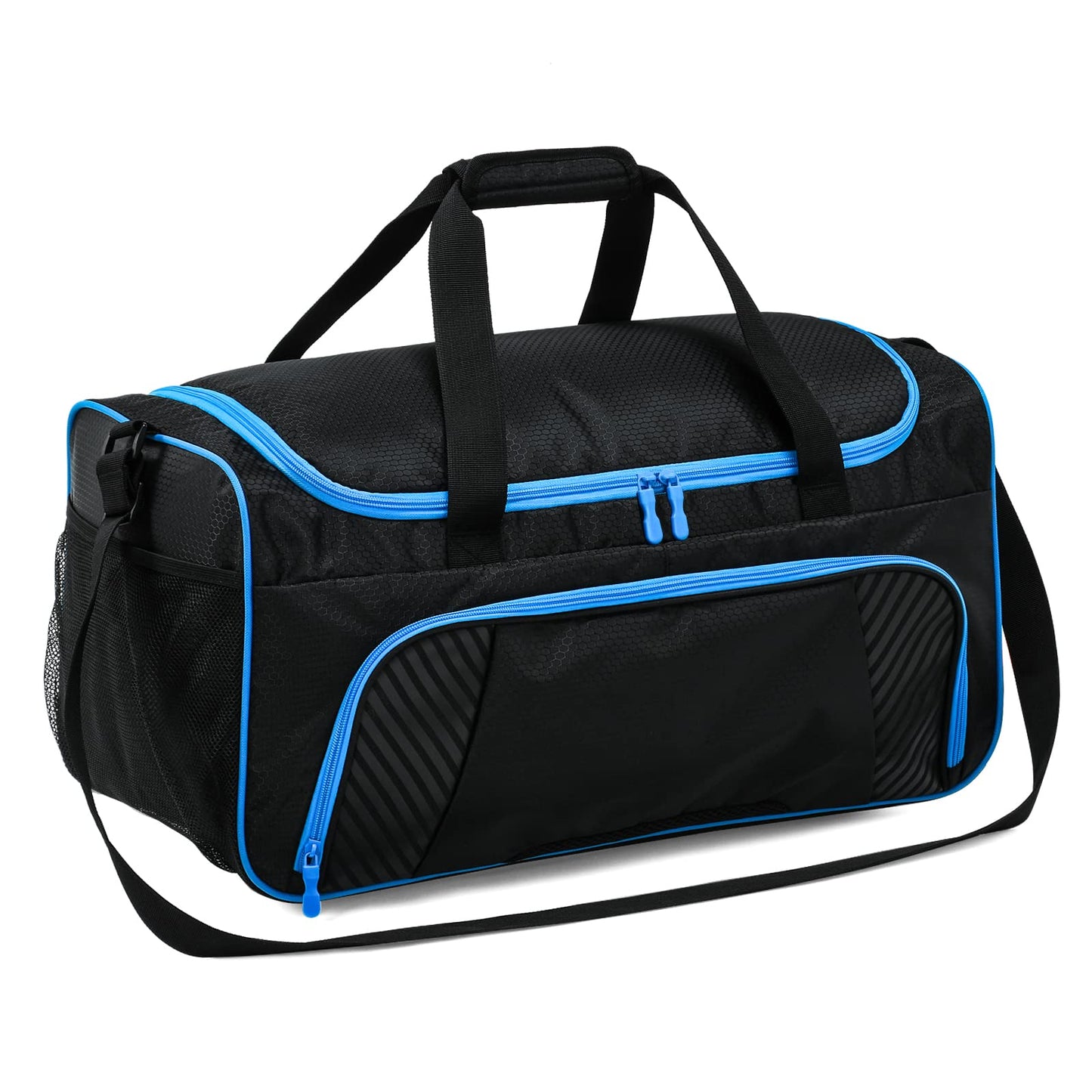Gym Bag for Men - 55L Black Durable Large Duffle Bag for Travel, Workout, Fitness & Sport