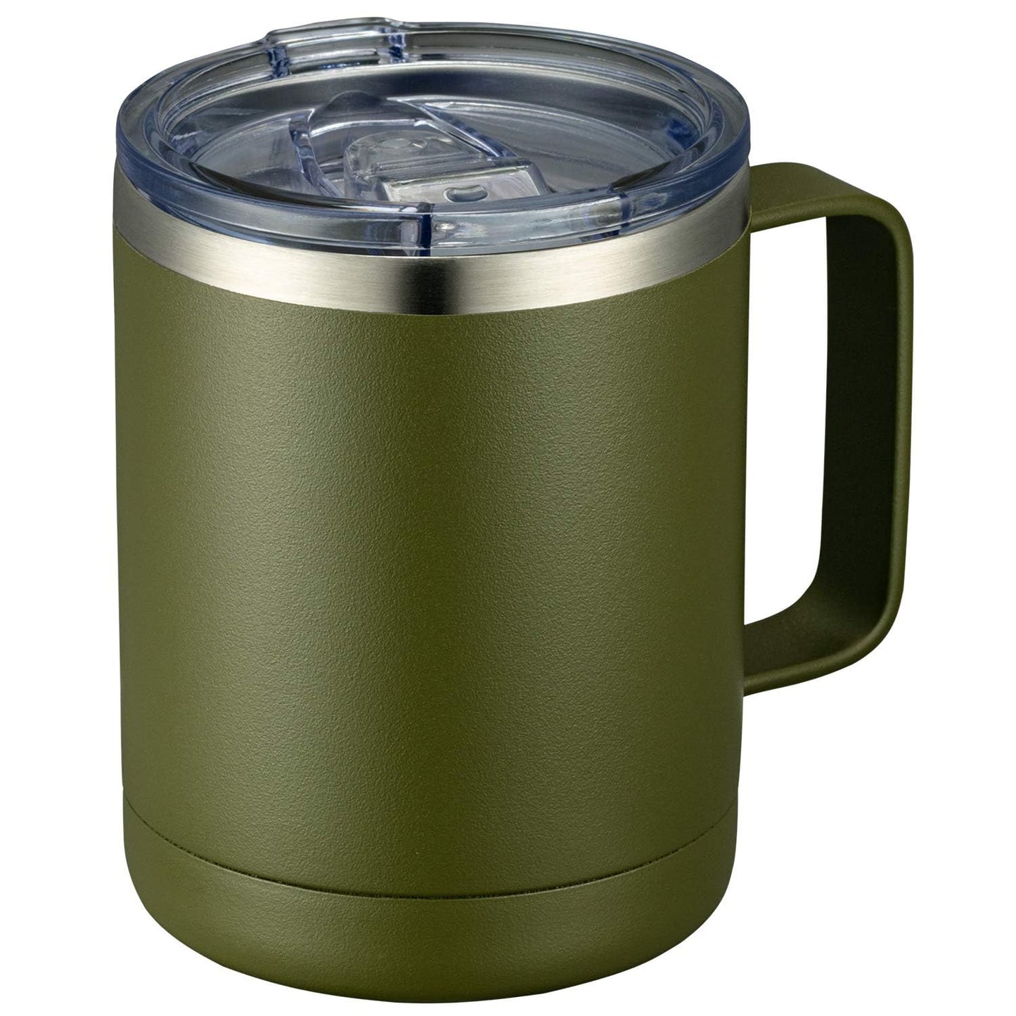 MEWAY 12oz Coffee Mug With Handle and Sliding Lid,Stainless Steel Travel Tumbler Cup with Handle,Double Wall Vacuum Insulated Camping Cup for Hot & Cold Drinks Tea (Purple,Set of 1)