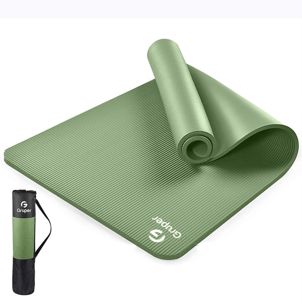 Thick Yoga Mat Non Slip, Large Size 72" L x 32" W x 0.6" TH, Premium Exercise & Fitness Mat with Carrying Strap and Bag, Workout Mats for Home