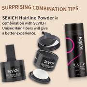 SEVICH Hair Fibers for Thinning Hair, Hair Building Fibers Instantly Thicker & Fuller Look,Hair Powder for Men & Women 25g Dark Brown