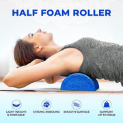 Yes4All High-Density EPP Half Round Back Roller Foam, Exercise Foam Roller for Yoga, Pilates & Stretching - 12, 18, 24, 36 inch