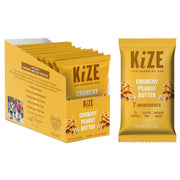 KiZE Energy Bars - Chocolate Chip Cookie - 20 Count - Almond-Butter-Based, Gluten Free, Dairy Free, Non-GMO, and High Protein Meal Replacement Energy Bars, Clean and Simple Food Ingredients - 10g High Protein Snacks (20 Count)