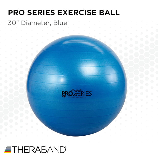 THERABAND Pro Series Exercise Ball, 26" Green Stability Trainer for 5'7"–6'1" Users, Anti-Burst Yoga & Pilates Ball, Balance & Core Trainer, For Athletes Fitness at Gym & Home