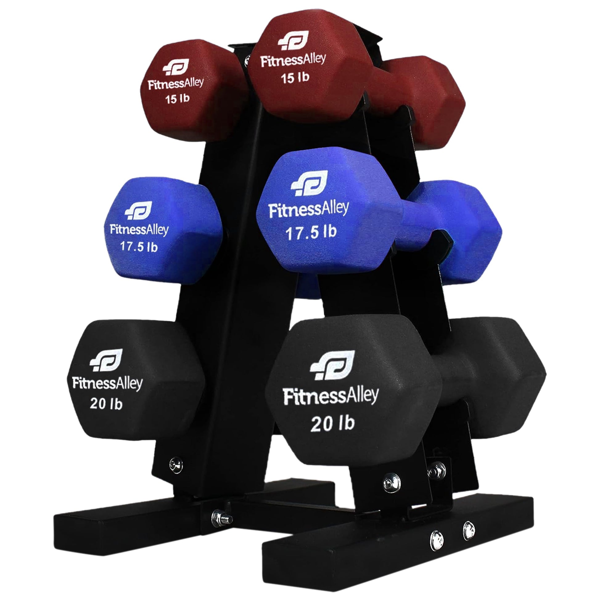 Dumbbells Storage Rack Neoprene Dumbbells Weight Rack - 2.0MM Thickness Weight Organizer Stand for Home Gym - Easy Assembly