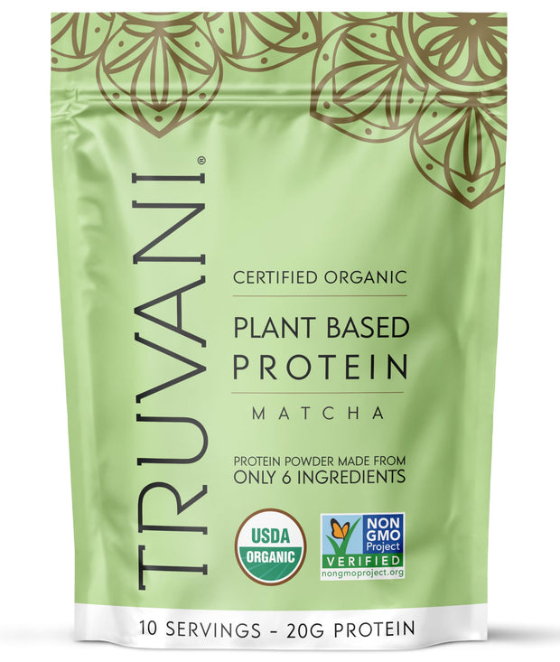 Truvani Vegan Pea Protein Powder | Vanilla | 20g Organic Plant Based Protein | 18 Servings | Keto | Gluten & Dairy Free | Low Carb | No Added Sugar