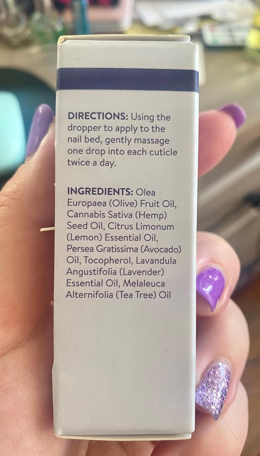 Blue Cross Nail & Cuticle Care Oil, Mineral Oil Free, Hydrating, Moisturizing, All Natural Professional Nail + Cuticle Care, Lemongrass/Lavender Scented Essential Oils, Made in USA, 1 floz/30mL