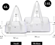 Small Gym Bag For Women Mini Gym Duffle Bag with Wet Compartment Waterproof Sports（Pink Small）