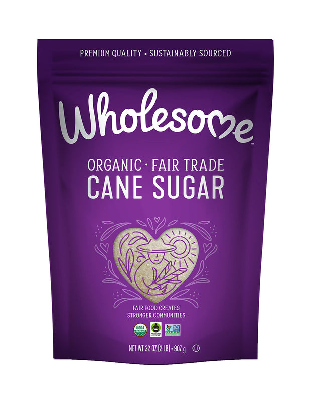 Wholesome Sweeteners 10-Pound Organic Cane Sugar, Fair Trade, Non GMO, Gluten Free, Pure & Vegan, for Baking and Sweetening