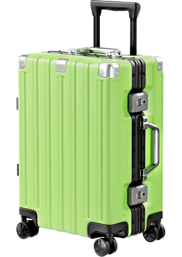 Krute Luggage 28 Inch Checked Suitcase with Spinner Wheels Zipperless Aluminum Frame Luggages TSA Lock No Zipper Hardshell Lightweight PC+ABS Large Suitcases