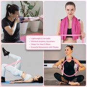 Pilates Kit for Home Workouts, Pilates Essentials Kit for Women, Better Me Pilates Kit,Pilates Equipment with 14.5"Pilates Ring Set,9" Yoga Ball,Cooling Towel,6 Pilates Resistance Bands for Stretching