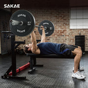 SAKAE Olympic Rubber Bumper Plates, 2-Inch Weight Plate Set with Steel Hub, Ideal for Weightlifting, CrossFit, Strength Training & Home Gym Workout, Available in Single, Pair & Sets, Multiple Sizes